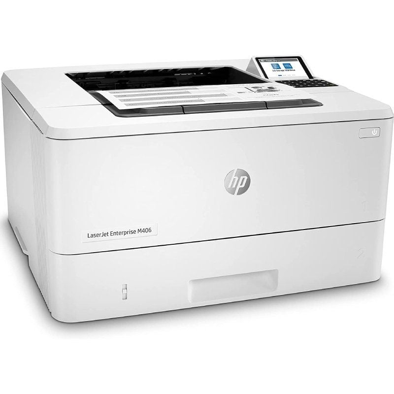 Impressora Laser Monocromática Duplex HP Laserjet Enterprise M406DN / Branco