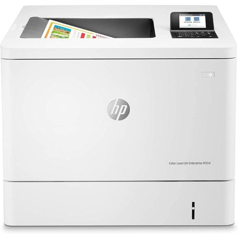 Impressora Laser a Cores Duplex HP Laserjet Enterprise M554DN / Branco