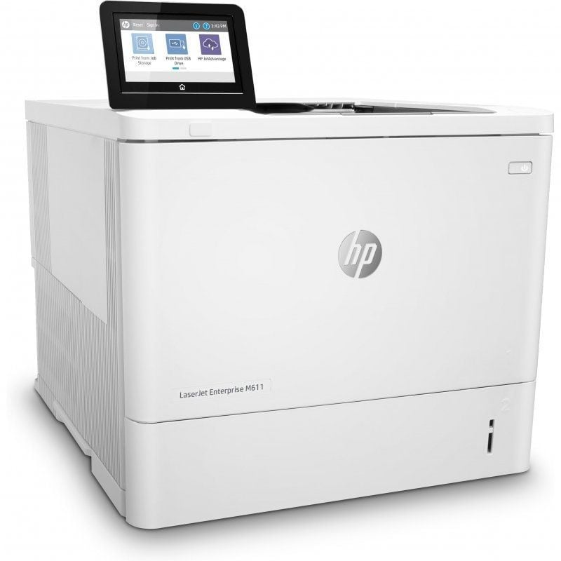 Impressora Laser Monocromática Duplex HP Laserjet Enterprise M611DN / Branco
