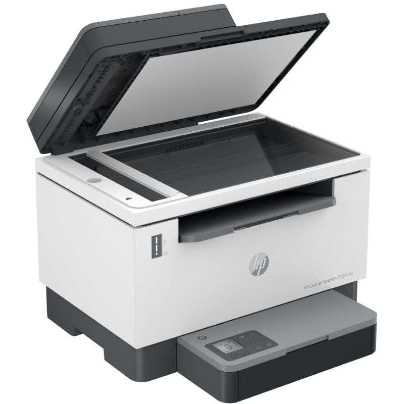 Impressora Multifunções Laser Monocromática Recarregável HP Laserjet Tank 2604SDW / Wifi / Duplex /…