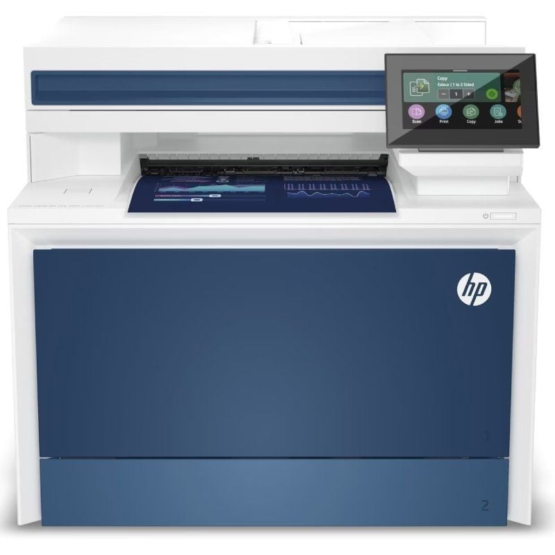 HP Laserjet Pro 4302dw Multifunções Laser a Cores / Wifi / Duplex / ADF / Branco e Azul