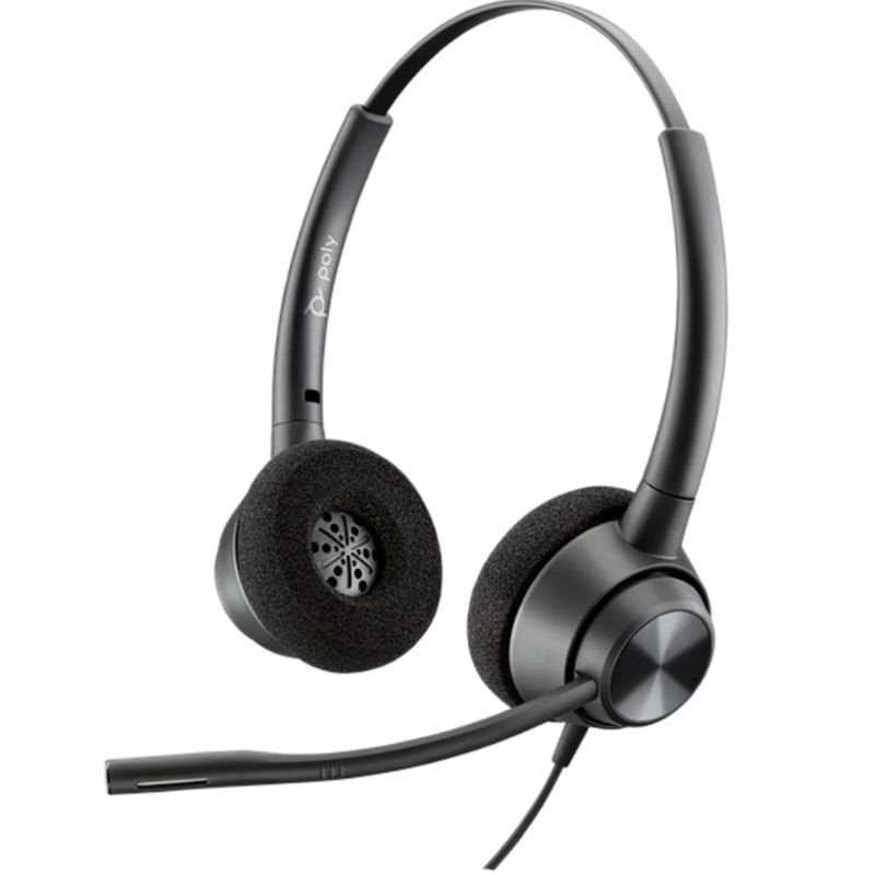 Poly Encorepro 320 Auscultadores / com Microfone / QD / Preto