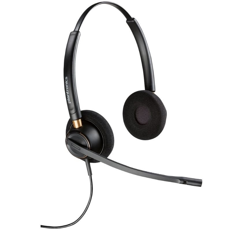 Auscultadores Poly Encorepro 520 / com Microfone / QD / Preto