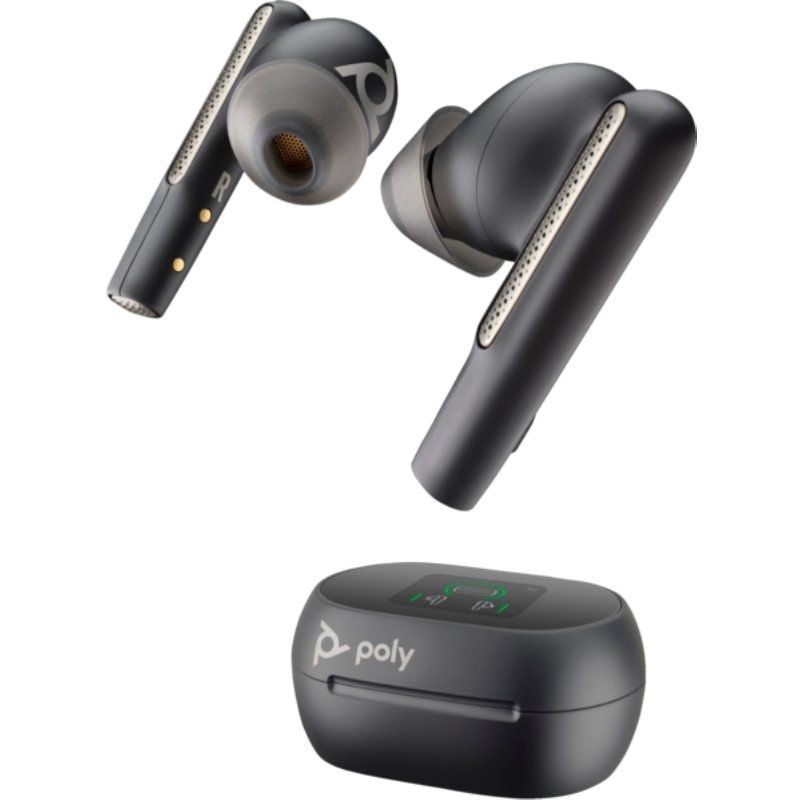 Auricular Bluetooth Poly Voyager Free 60+ UC M com Estojo de Carregamento + Adaptador BT700 / Auton…