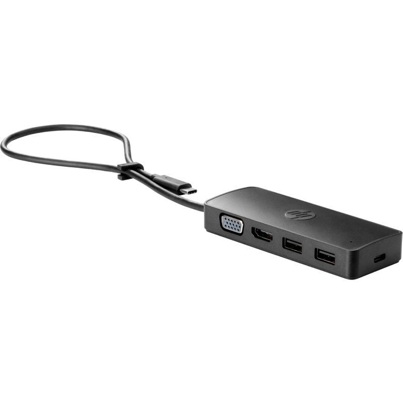 Base de Ligação USB 3.0 Tipo C HP Usb-c Travel G2 / 2xusb / 1xhdmi / 1xvga / Preto