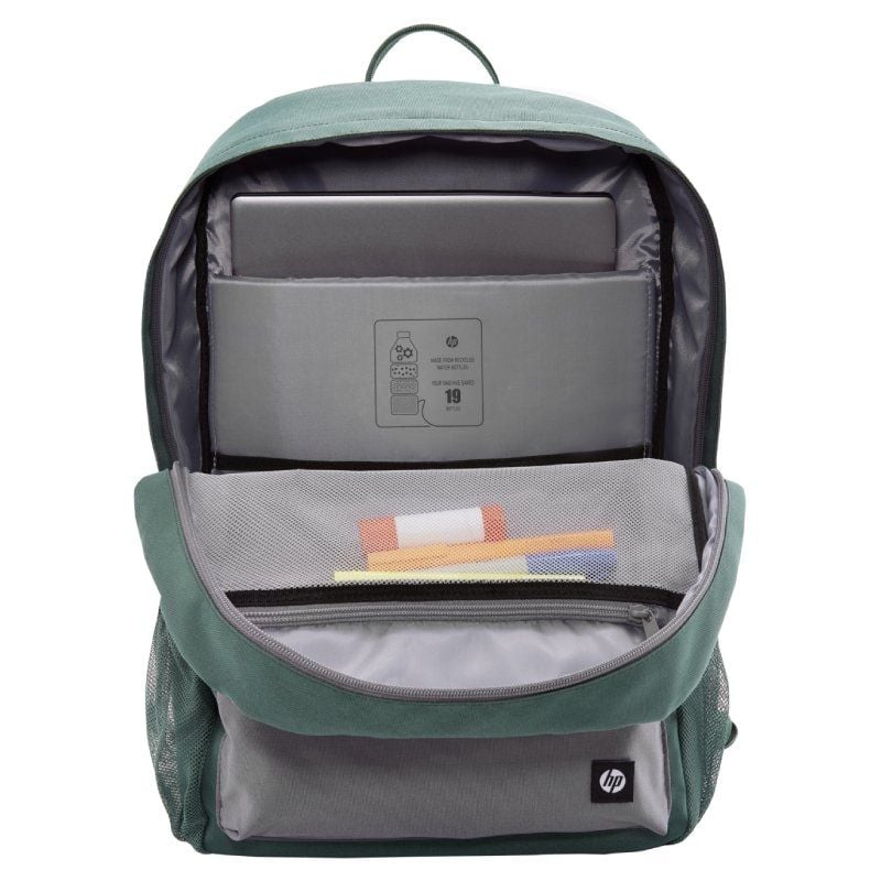 Mochila para Portátil HP 7J595AA Campus para Computadores Portáteis Até 15,6" / Verde e Cinzento