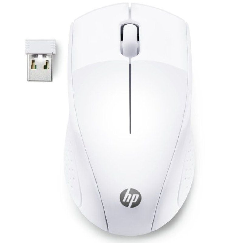 Rato sem Fios HP 220 / Até 1600 DPI / Branco Neve
