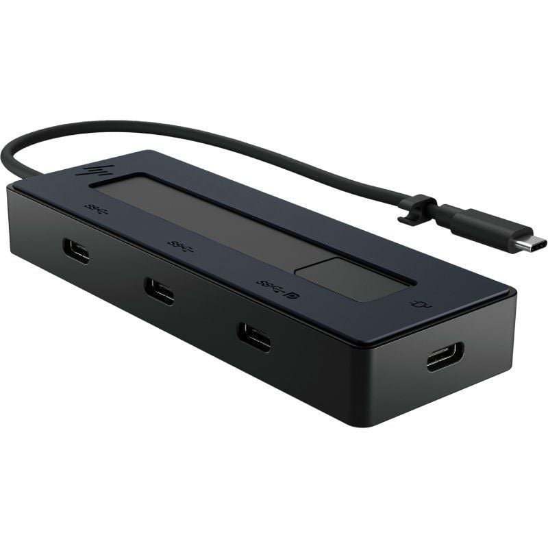 Base de Ligação USB Tipo C HP 6G843AA / 3xusb Tipo C / 1xusb Tipo C PD / Preto e Azul