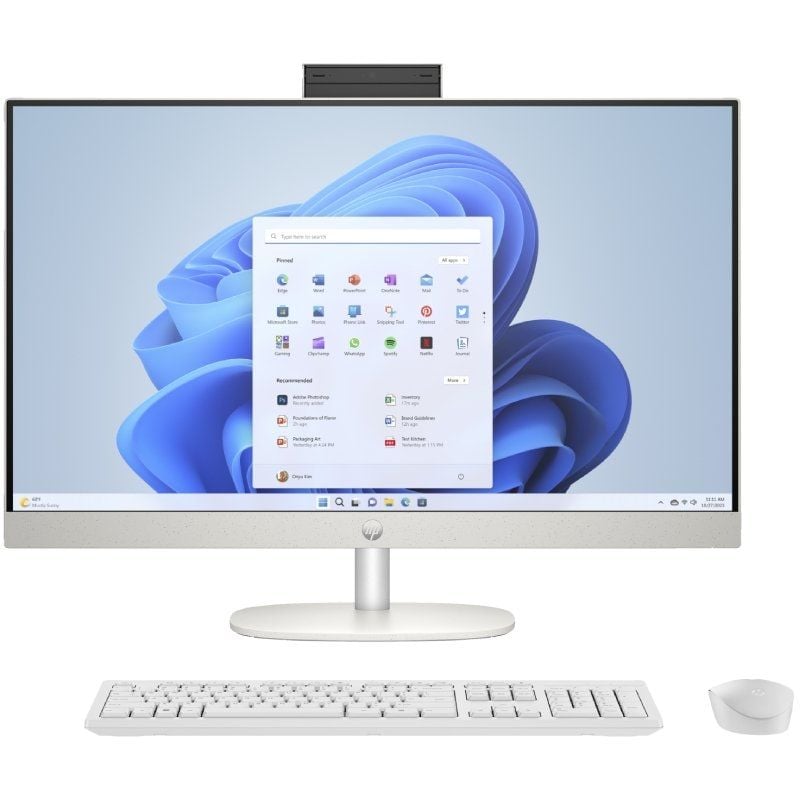 PC Tudo-em-um HP 27-cr0027ns Ryzen 5 7520U / 16GB / 512GB SSD / 27" / Win11
