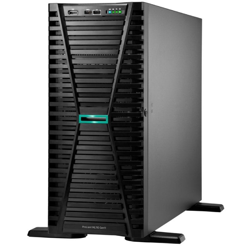 Servidor HPE Proliant ML110 Gen11 Intel Xeon Silver 4510 / 64 GB de RAM / 2x 480 GB SATA