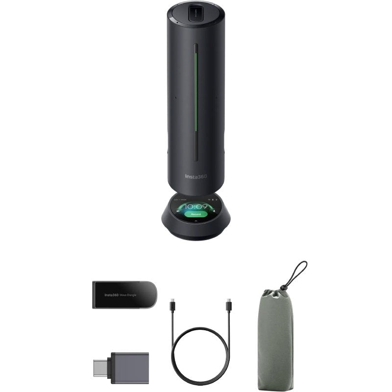 Altifalante de Conferência Portátil Insta360 Wave / Microfone / Usb-bluetooth / Preto