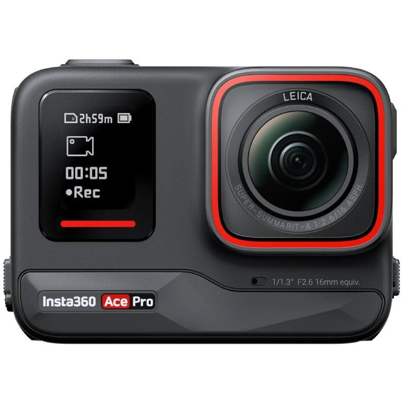 Câmara Desportiva Digital Insta360 Ace Pro / 8K / Ângulo de Visualização de 180° / Preto