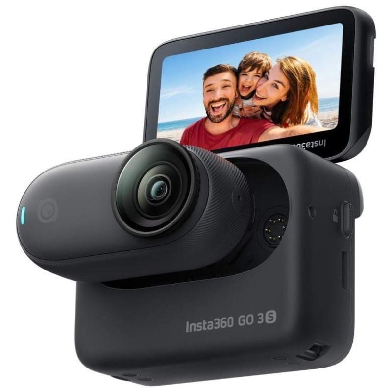 Câmara Desportiva Digital Insta360 GO 3S / 4K / Ângulo de Visão de 180° / Preto
