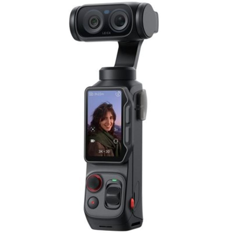 Câmara Digital Desportiva Insta360 Luna Ultra Pack Creator / 8K / Ângulo de Visão de 360º / Preta