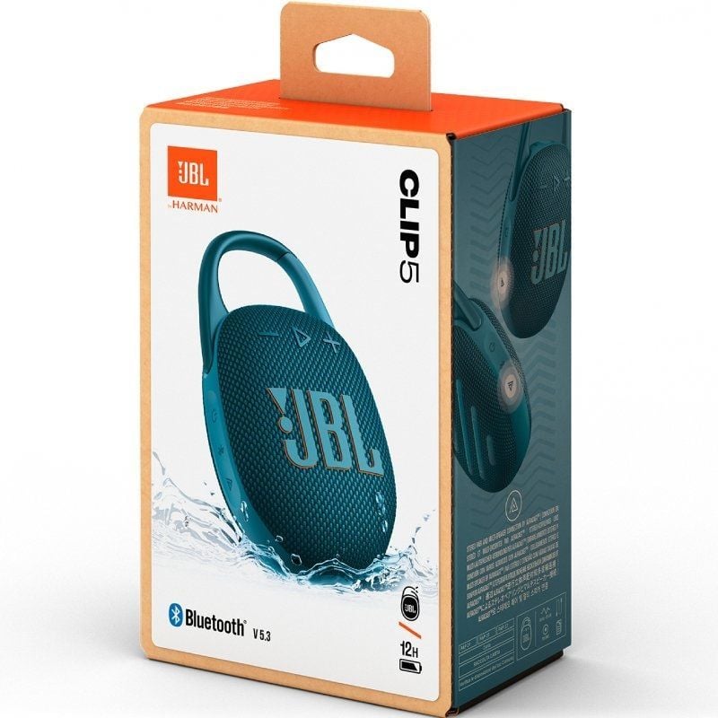 Altifalante Bluetooth JBL Clip 5 / 7W / 1.0 / Azul