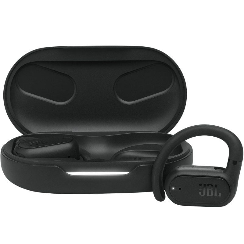 Auscultadores JBL Soundgear Sense Bluetooth com Estojo de Carregamento / 8h de Autonomia / Preto