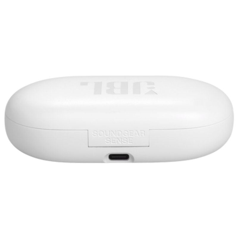 Auscultadores JBL Soundgear Sense Bluetooth com Estojo de Carregamento / 8h de Autonomia / Branco