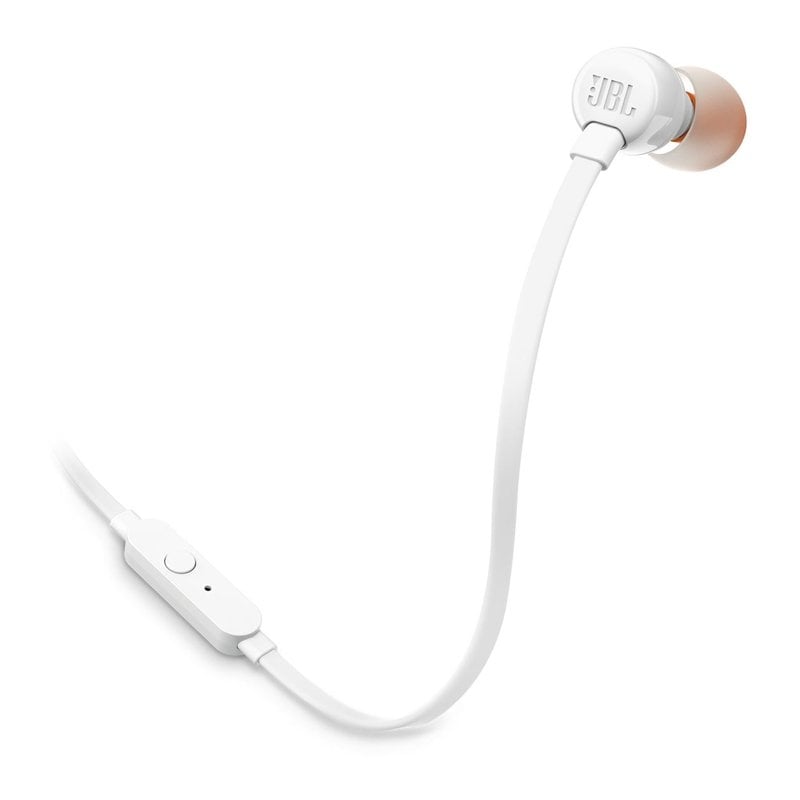 Auscultadores Intra-auriculares JBL Tune 110 / com Microfone / Conector de 3,5 / Brancos