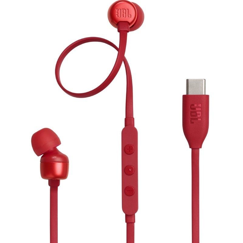 Auscultadores Intra-auriculares JBL Tune 310C / com Microfone / Vermelho