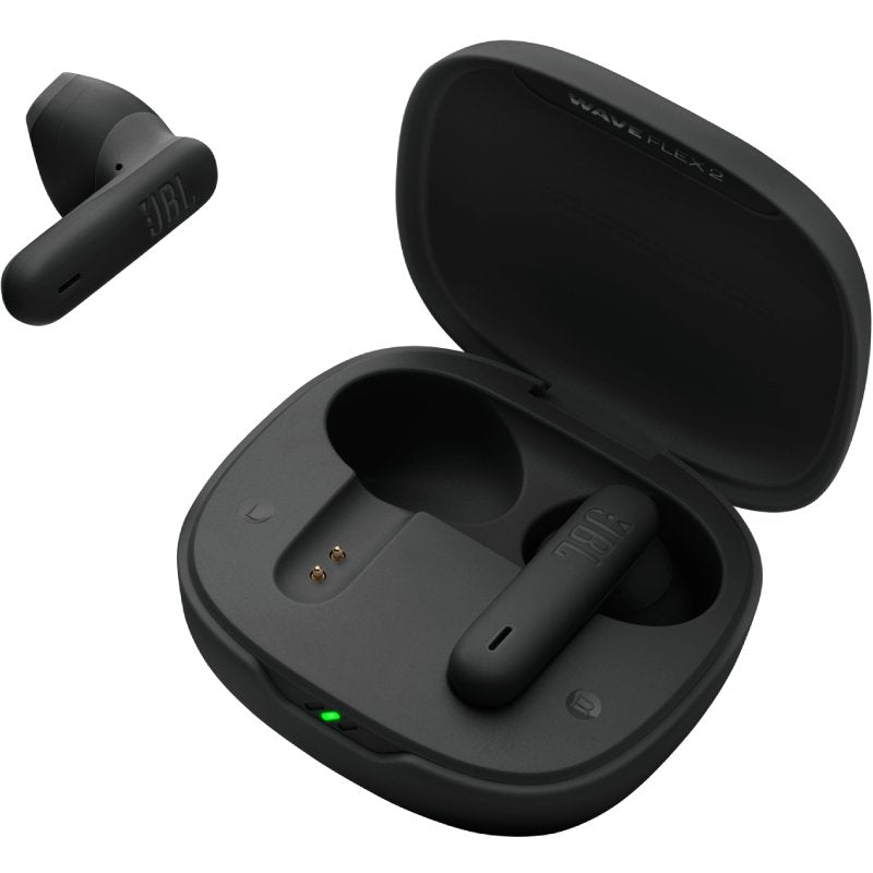 Auscultadores JBL Wave Flex Bluetooth com Estojo de Carregamento / 10h de Autonomia / Preto