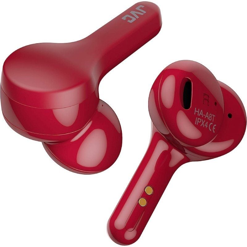 Auscultadores JVC Ha-a8t Bluetooth com Estojo de Carregamento / 6h de Autonomia da Bateria / Vermel…