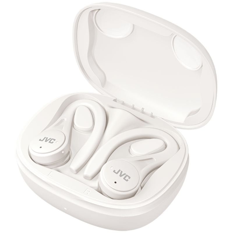 Auricular Bluetooth JVC Ha-ec25t com Estojo de Carregamento / 7,5h de Duração da Bateria / Branco