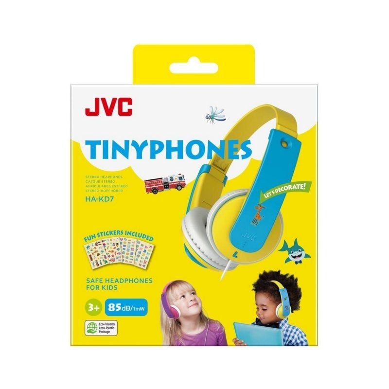 JVC Ha-kd7 Auscultadores para Crianças / Ficha 3.5 / Amarelo