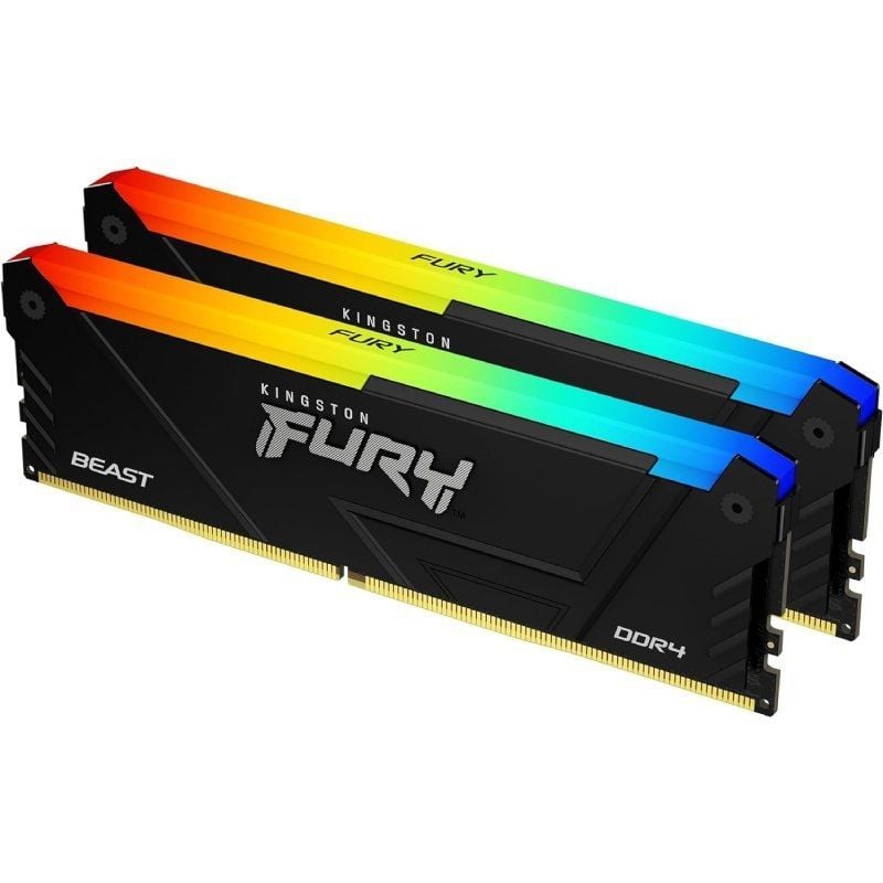 Memória RAM Kingston FURY Beast RGB 2 X 16GB / DDR4 / 3200mhz / 1.35v / CL16 / DIMM