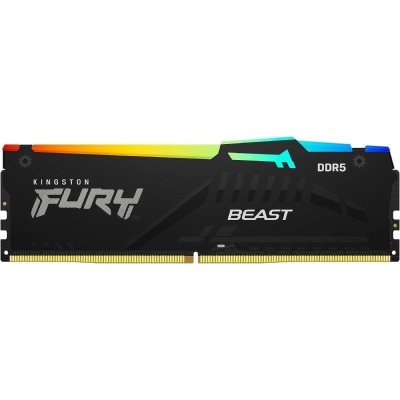 Kingston FURY Beast RGB RAM 8GB / DDR5 / 6000mhz / 1.35v / CL36 / DIMM
