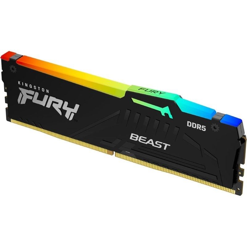 RAM Kingston FURY Beast RGB 16GB / DDR5 / 6400mhz / 1.4v / CL32 / DIMM