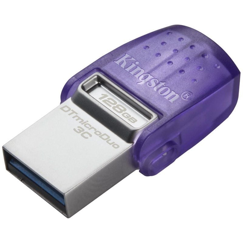 Unidade Flash Kingston Datatraveler Microduo 3C USB 3.2 128GB USB 3.2