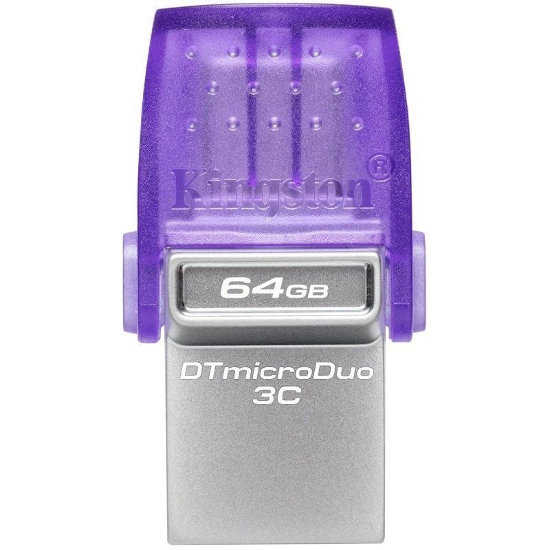 Unidade Flash Kingston Datatraveler Microduo 3C USB 3.2 64GB USB 3.2