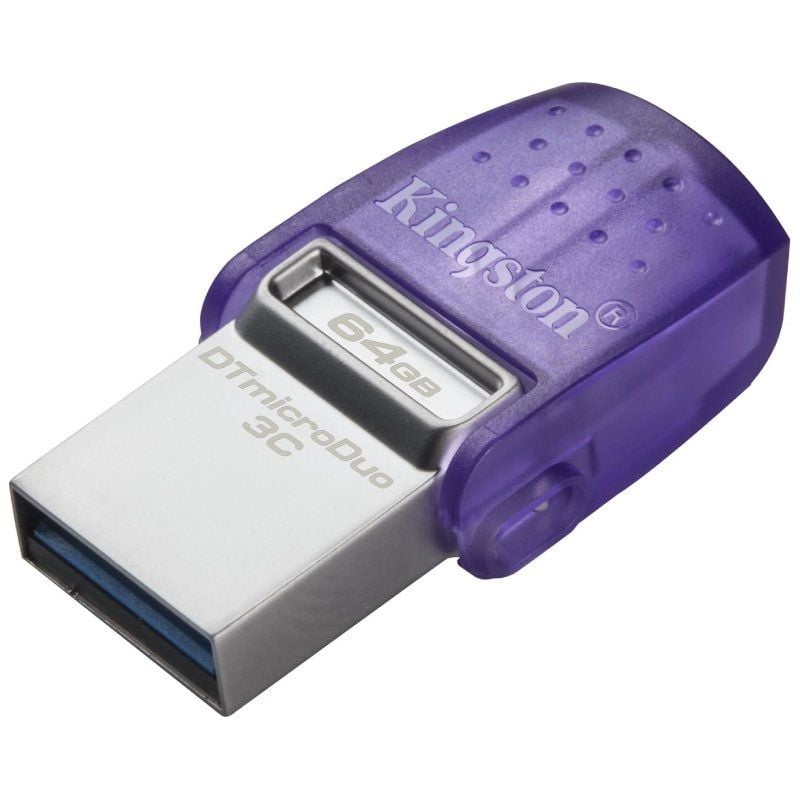 Unidade Flash Kingston Datatraveler Microduo 3C USB 3.2 64GB USB 3.2