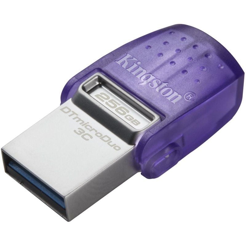 Unidade Flash Kingston Datatraveler Microduo 3C USB 3.2 256GB USB 3.2