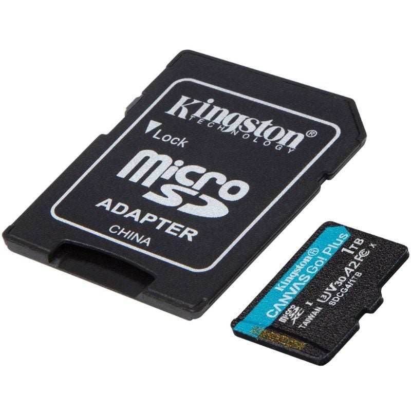 Cartão de Memória Kingston CANVAS Go! Plus 1TB Microsd XC com Adaptador / Classe 10 / 200mbs