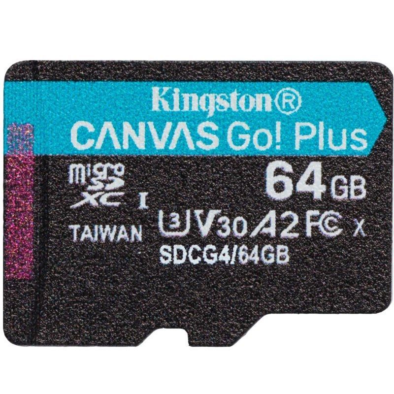 Cartão de Memória Kingston CANVAS Select Plus 64GB Microsd XC / Classe 10 / 200mbs