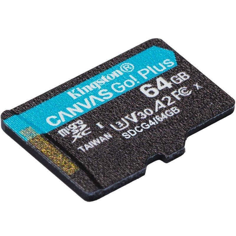 Cartão de Memória Kingston CANVAS Select Plus 64GB Microsd XC / Classe 10 / 200mbs