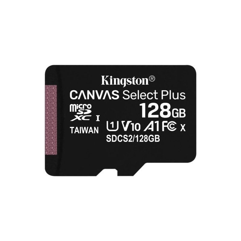 Cartão de Memória Microsd XC Kingston CANVAS Select Plus 128GB / Classe 10 / 100mbs