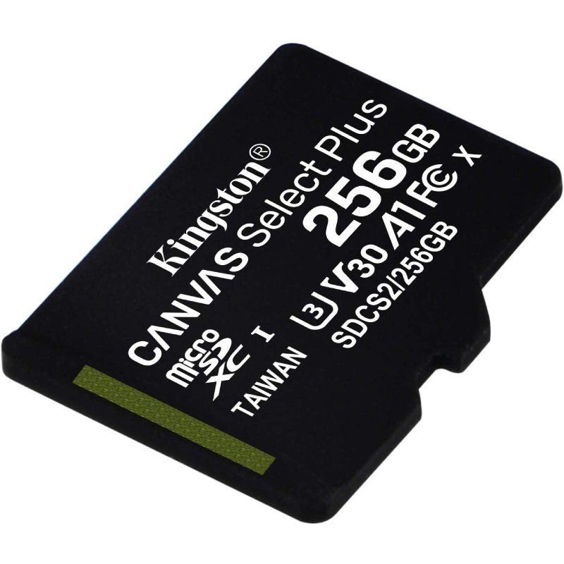 Cartão de Memória Microsd XC Kingston CANVAS Select Plus 256GB / Classe 10 / 100mbs