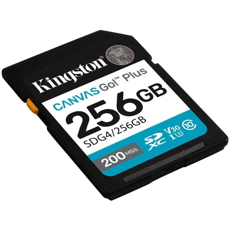 Cartão de Memória Kingston CANVAS Go! Plus 256GB SD XC / Classe 10 / 200mbs