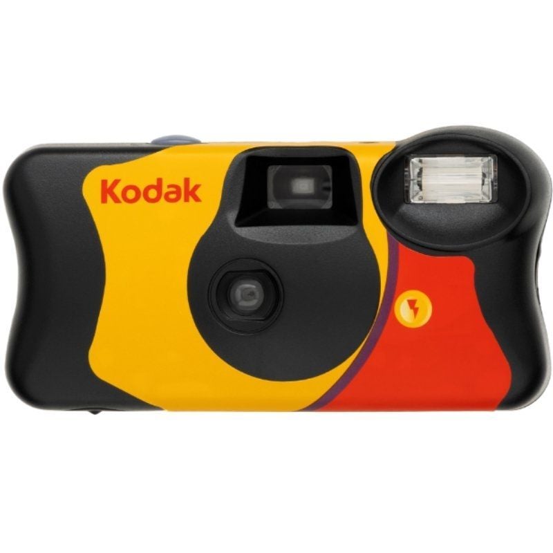 Máquina Fotográfica Descartável Kodak Funsaver 39 / 39 Exposições / Amarelo e Vermelho
