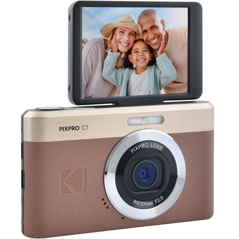 Máquina Fotográfica Digital Kodak Pixpro C1 / 13MP / Zoom Ótico de 4x / Castanho