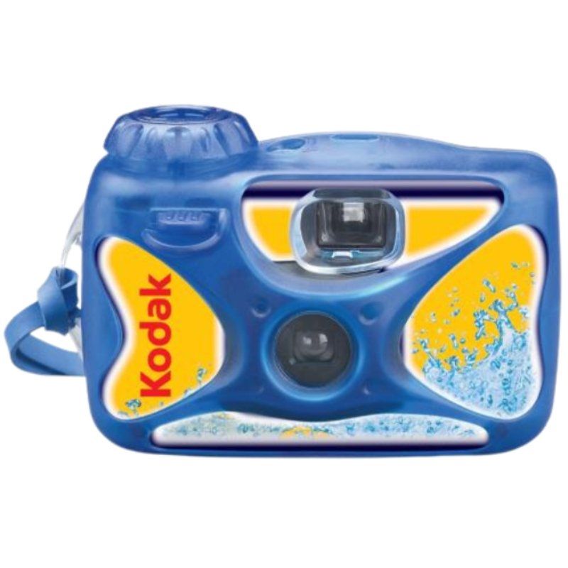 Máquina Fotográfica Descartável Kodak Ultra Sport / 27 Exposições / Azul e Amarelo