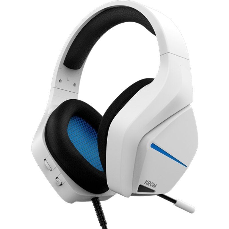 Krom Kopa Move Gaming Headset com Microfone / 3.5 Jack / Branco