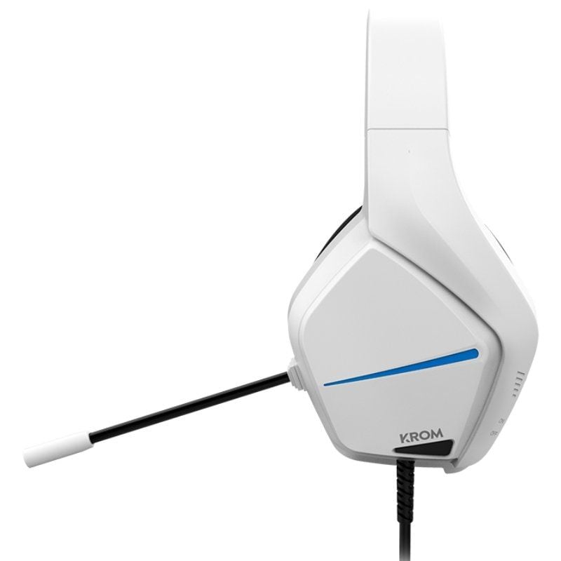 Krom Kopa Move Gaming Headset com Microfone / 3.5 Jack / Branco