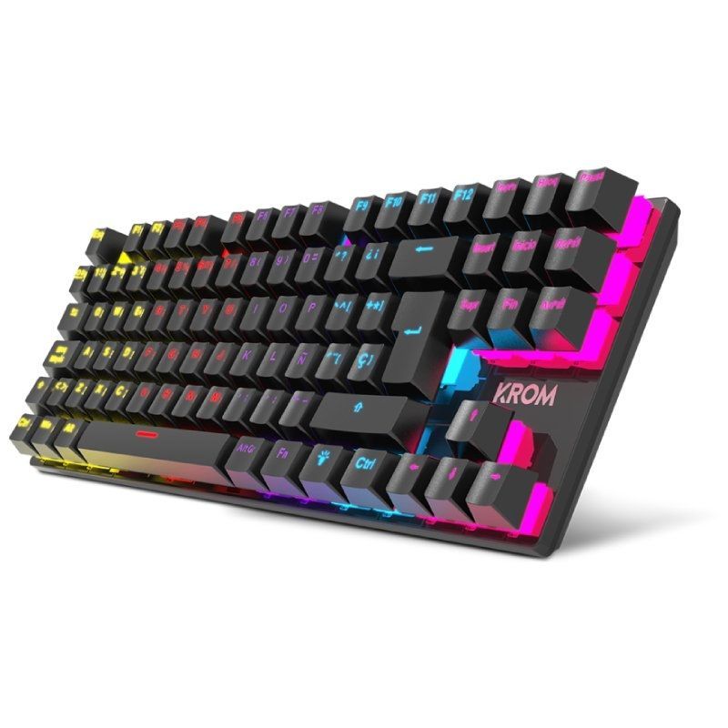 Teclado Mecânico para Jogos Krom Kasic TKL / Preto