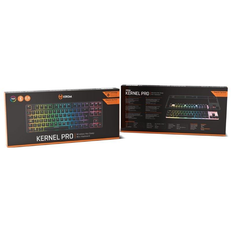 Teclado Mecânico sem Fios para Jogos Krom Kernel Pro