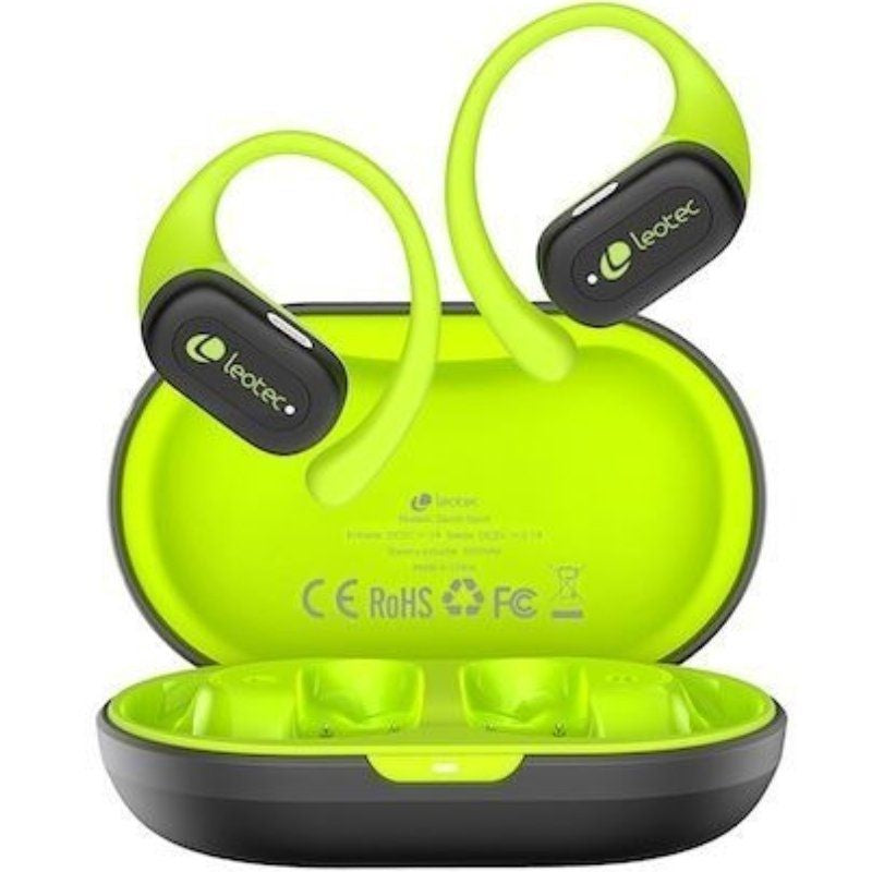 Leotec Open Air Zenith Sport Auscultadores Desportivos Bluetooth com Estojo de Carregamento / Auton…