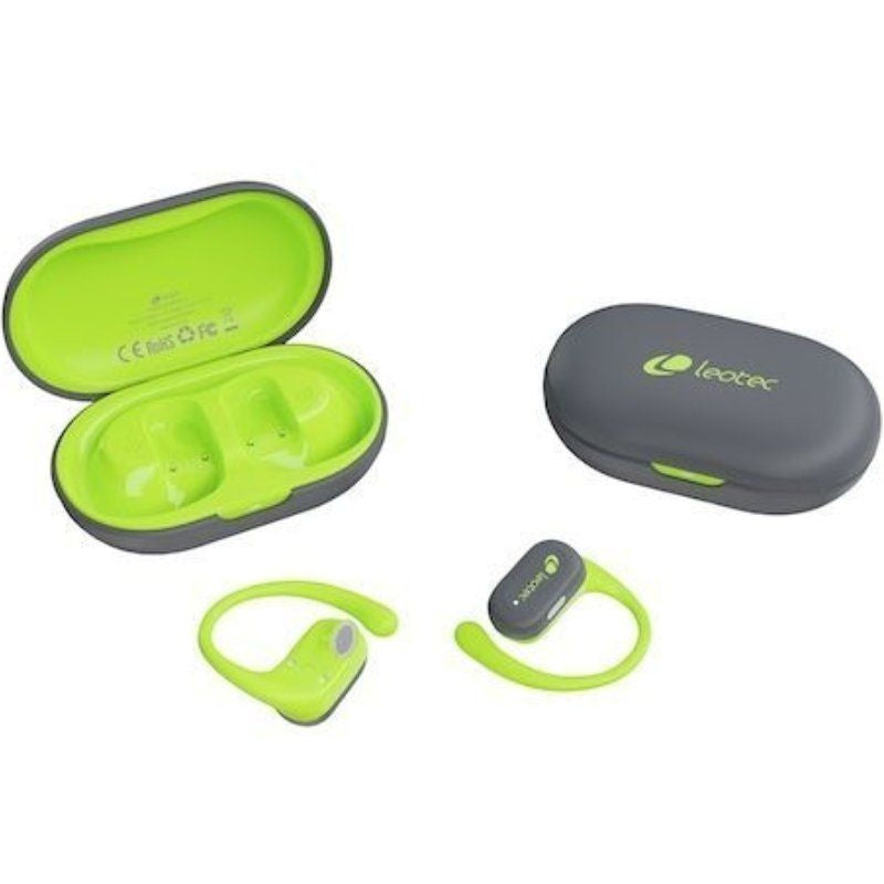 Leotec Open Air Zenith Sport Auscultadores Desportivos Bluetooth com Estojo de Carregamento / Auton…