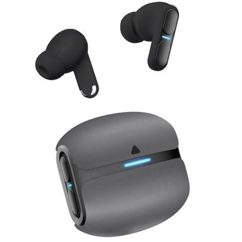 Auricular Bluetooth Leotec TWS Gaming Nebula Fit com Estojo de Carregamento / Autonomia 7,5h / Preto